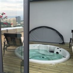 杭州亚克力SPA泡池 按摩浴缸 成品私人别墅水疗按摩池