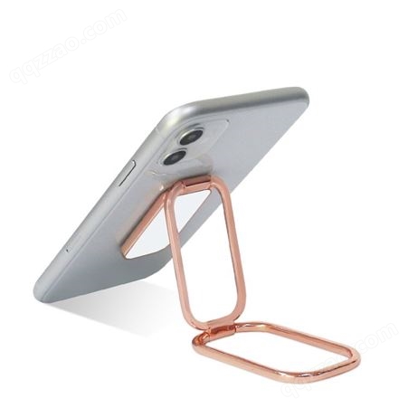 多功能金属折叠多种角度手机支架小巧便携桌面懒人追剧创意支架 真彩软胶