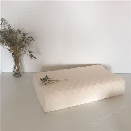千畅米 纯色简约针织枕皮 乳胶枕套订制 单人枕头套