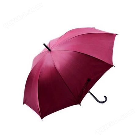 银胶布直杆弯柄雨伞遮阳伞晴雨伞红色8K*60cm