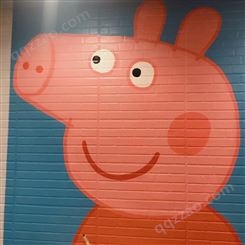 云南墙体彩绘 儿童房墙面壁画彩绘 个性化创新设计