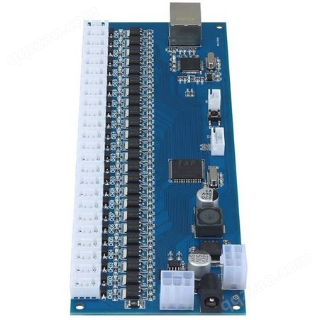 物联智能电子柜远程控制RJ45网口24路锁控板RS485级联软件APP小程序开发