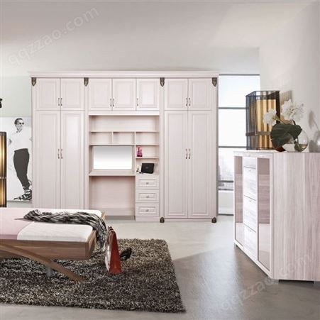 百和美全铝衣柜中式衣橱 欧式衣柜 卧室床头柜 全铝家具门板加工