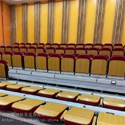 南宁贵港电动伸缩前置式翻板 电动伸缩看台 剧院学校室内看台可定制
