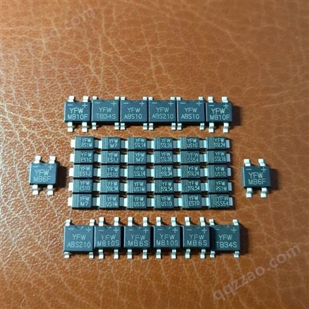 佑风微 MB8S  印字 电流.5A800V MBS封装 玻璃纯化桥堆 46芯片