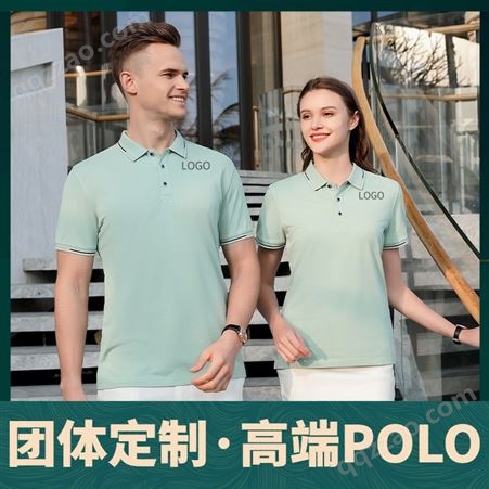 polo广告衫定制 企业轻奢领短袖团体广告t恤工作服 印字logo刺绣
