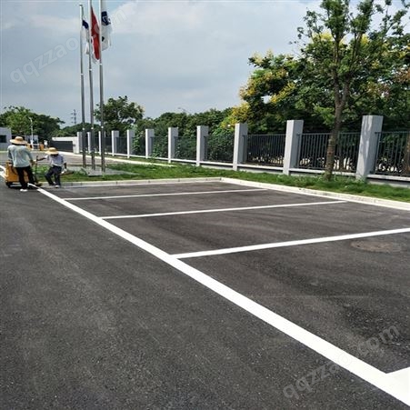 停车位划线道路标线涂料 白色马路标识线施划厂区标线施工