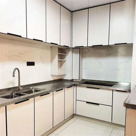 铝唯铝合金厨房橱柜 1米8宽厨房橱柜灶台洗碗柜 壁橱吊柜定制