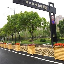 公路美化铝合金花箱 道路景观绿化带花槽护栏 可定制隔离栏杆花盆