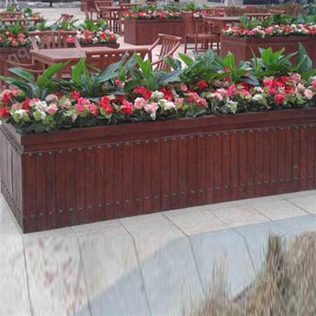 现货供应 护栏花箱 河北园艺花箱 北京景观塑木塑道路户外组合花箱 服务贴心