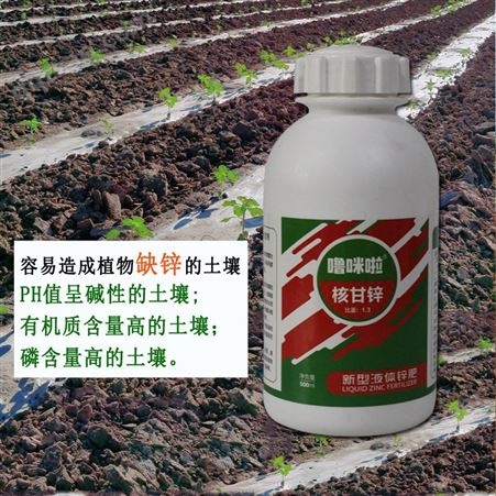 朴欣厂家供应 核苷螯合锌肥 单一元素锌肥 增加叶绿素 提高作物自身免疫和抗逆能力