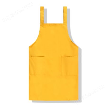 围裙定制工作服订做logo印字纯棉防水防油超市餐饮厨房家用女时尚
