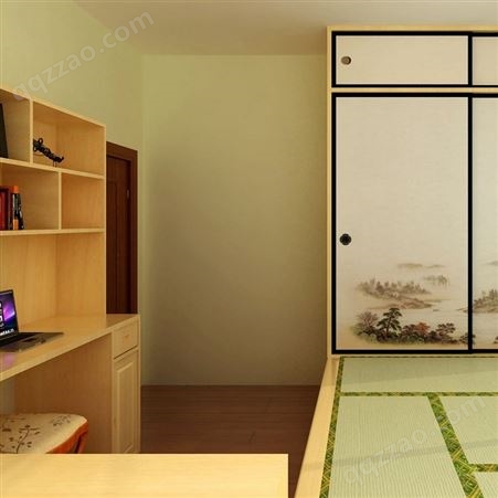 小卧室板式榻榻米品牌 日式板式榻榻米设计 田一和室