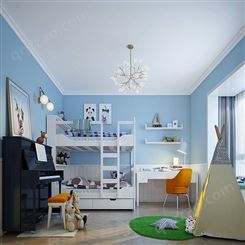 卧室儿童房榻榻米床书桌一体组合定制生产安装