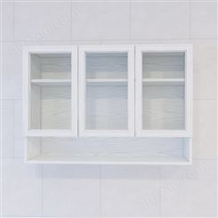 定制全铝吊柜防水卫生间收纳柜铝合金墙壁柜太空铝柜玻璃门壁挂柜