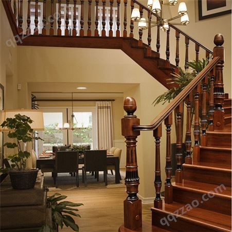 厂家定制实木楼梯 烤漆定制整体楼梯 阁楼复式别墅楼梯 欧式木楼梯