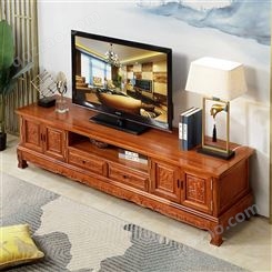 南京新中式实木1.8米电视柜 客厅家用2.0米地柜 卧室影视电视柜