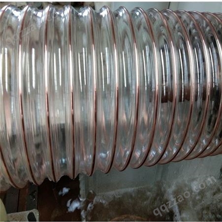 钢丝伸缩管 龙威软管厂家 pu管 聚氨酯通风吸尘管 食品级输送管