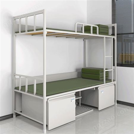 生产制式铁床双层床 高低床 上下床 上下铺 钢塑制式营具厂家
