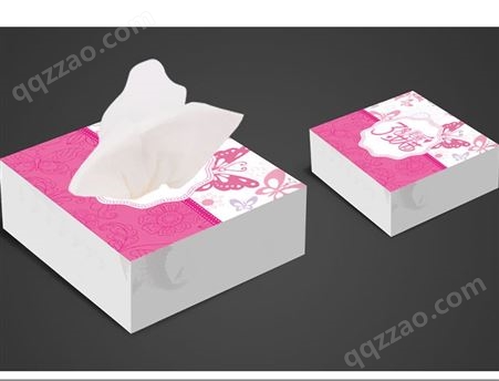 尚美印务 广告纸巾盒定制 餐饮外卖服务行业抽纸盒设计制作