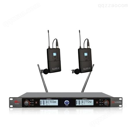 帝琪教学无线麦克风厂家报价会议室扩声系统要求设备一拖二无线领夹话筒DI-3802A