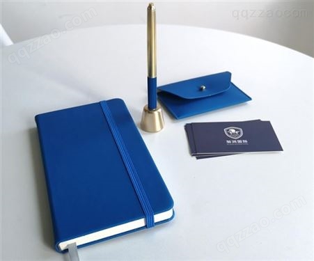 商务定制 A6笔记本 名片卡包黄铜笔 轻奢个性礼品套装四件套