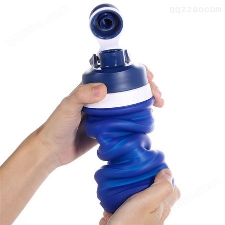 硅胶伸缩水壶 户外便携折叠水瓶 创意新奇特礼品运动水壶